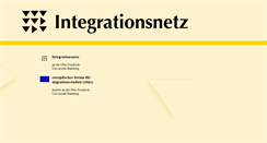 Desktop Screenshot of integrationsnetz.uni-bamberg.de