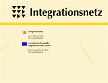 Tablet Screenshot of integrationsnetz.uni-bamberg.de
